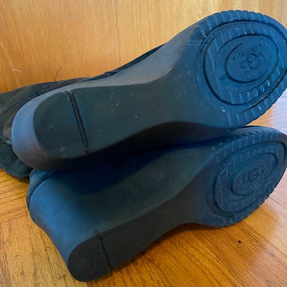 UGG Joslyn Wedge Shearling Suede Tall Boots Size 9 - Picture 6 of 7